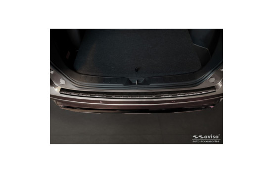 Black stainless steel bumper protector suitable for Mitsubishi Eclipse Cross PHEV Facelift 2021-, Image 2