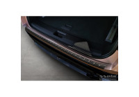 Black stainless steel bumper protector suitable for Nissan Ariya 2022- 'Ribs'