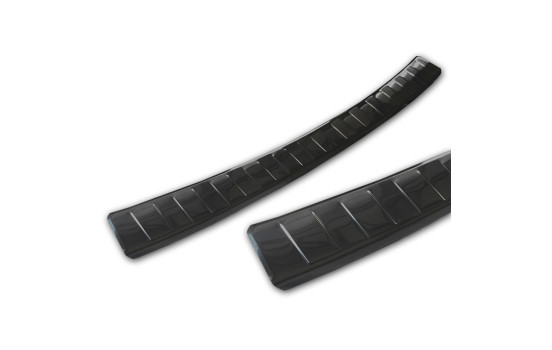 Black stainless steel bumper protector suitable for Opel Corsa F Edition/Elegance HB 5-door 2019- 'Ribs', Image 6