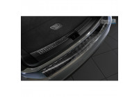 Black stainless steel bumper protector suitable for Opel Insignia B Sportstourer 2017- 'Ribs'