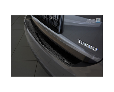 Black stainless steel bumper protector suitable for Opel Insignia B Sportstourer 2017- 'Ribs', Image 2