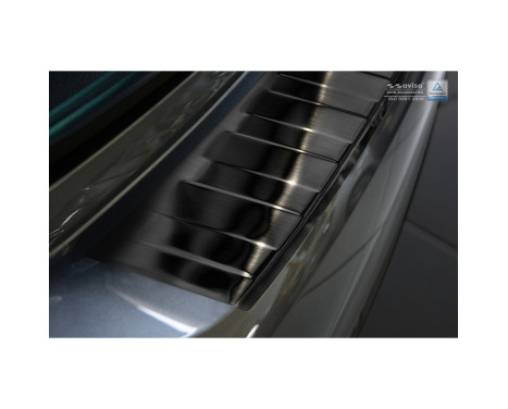 Black stainless steel bumper protector suitable for Opel Insignia B Sportstourer 2017- 'Ribs', Image 5