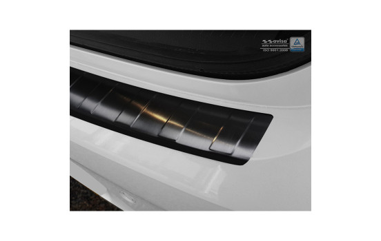 Black stainless steel bumper protector suitable for Opel Insignia Grand Sport 5-door 2017- 'Ribs', Image 4