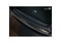 Black stainless steel bumper protector suitable for Peugeot 3008 II 2016- 'Ribs'