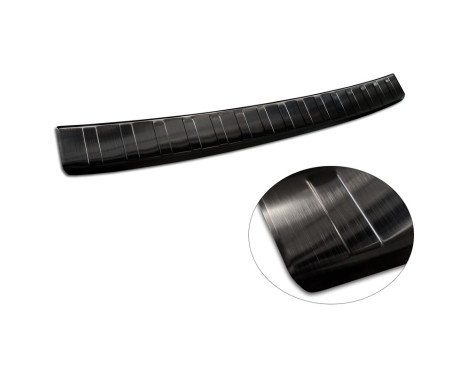 Black stainless steel bumper protector suitable for Peugeot 308 III HB 2021- 'Ribs', Image 6