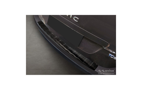 Black stainless steel bumper protector suitable for Renault Grand Scenic 2009-2013 & FL 2013-2016 'Ribs'