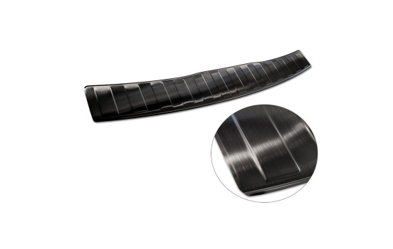 Black stainless steel bumper protector suitable for Renault Grand Scenic 2009-2013 & FL 2013-2016 'Ribs', Image 5