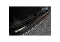 Black stainless steel bumper protector suitable for Seat Ateca 2016- 'Ribs'