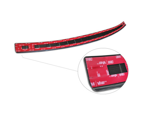 Black stainless steel bumper protector suitable for Skoda Enyaq iV 2020- 'Ribs', Image 6