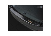 Black stainless steel bumper protector suitable for Skoda Octavia III Kombi Facelift 2017- 'Ribs'