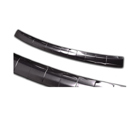 Black stainless steel bumper protector suitable for Skoda Octavia IV Kombi 2020- 'Ribs', Image 4