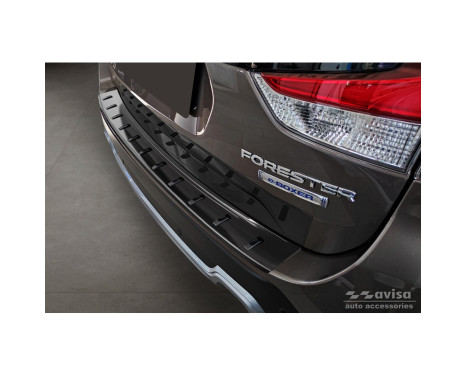 Black stainless steel bumper protector suitable for Subaru Forester (SK) 2018- 'STRONG EDITION'