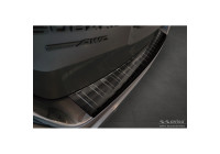 Black stainless steel bumper protector suitable for Subaru Outback (BT) 2020- 'Ribs'