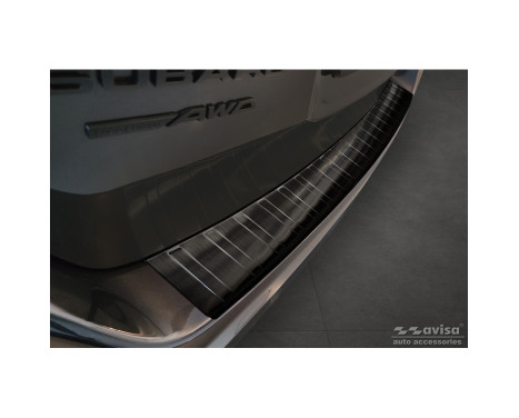 Black stainless steel bumper protector suitable for Subaru Outback (BT) 2020- 'Ribs'