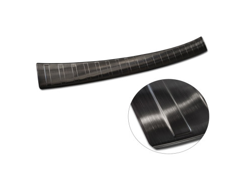 Black stainless steel bumper protector suitable for Subaru Outback (BT) 2020- 'Ribs', Image 6