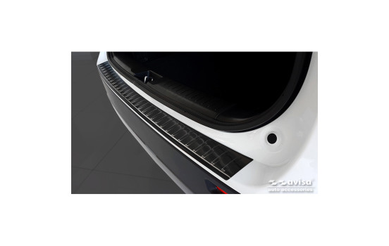 Black stainless steel bumper protector suitable for Suzuki Vitara II 2015-2018 & FL 2018- incl. Hybrid 'Rib