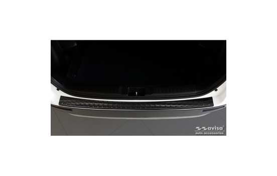 Black stainless steel bumper protector suitable for Suzuki Vitara II 2015-2018 & FL 2018- incl. Hybrid 'Rib, Image 2