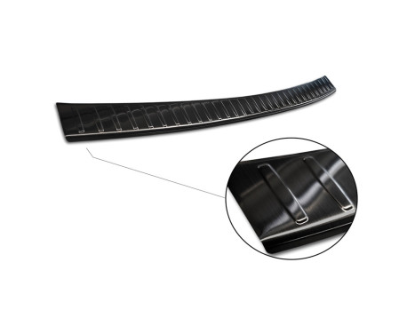 Black stainless steel bumper protector suitable for Suzuki Vitara II 2015-2018 & FL 2018- incl. Hybrid 'Rib, Image 5