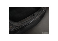 Black stainless steel bumper protector suitable for Tesla Model S 2012- 'Ribs'