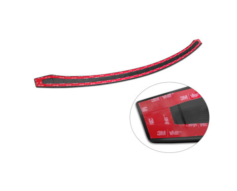 Black stainless steel bumper protector suitable for Tesla Model S 2012- 'Ribs', Image 6