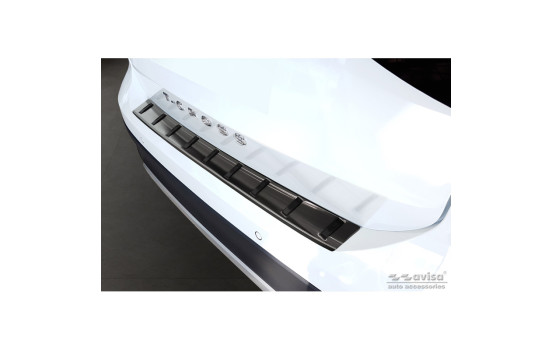 Black stainless steel bumper protector suitable for the Volkswagen T-Cross 2019- 'STRONG EDITION'