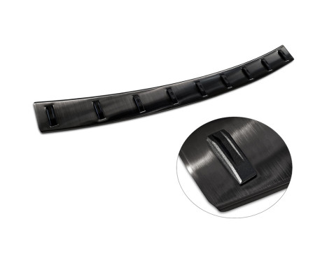 Black stainless steel bumper protector suitable for the Volkswagen T-Cross 2019- 'STRONG EDITION', Image 7