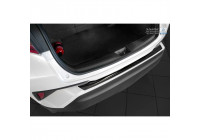 Black stainless steel bumper protector suitable for Toyota C-HR 2016- 'Ribs'