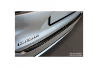 Black stainless steel bumper protector suitable for Toyota Corolla XII Combi 2019- 'Ribs'