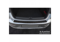 Black stainless steel bumper protector suitable for Volkswagen Arteon Shooting Brake 2020- 'Ribs'
