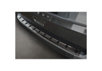 Black stainless steel bumper protector suitable for Volkswagen Caddy V Cargo & Combi 2020- 'STRONG EDITION'