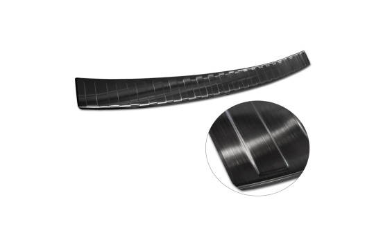 Black stainless steel bumper protector suitable for Volkswagen Crafter & MAN TGE 2017- 'Ribs' ('XL'-, Image 5