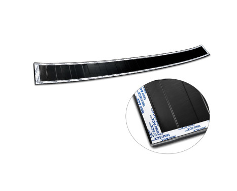 Black stainless steel bumper protector suitable for Volkswagen Crafter & MAN TGE 2017- 'Ribs' ('XL'-, Image 6