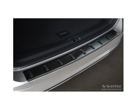 Black stainless steel bumper protector suitable for Volkswagen Golf VII Variant Facelift 2017-2019 (incl. R, Image 2