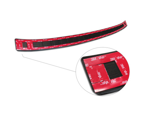 Black stainless steel bumper protector suitable for Volkswagen Golf VIII Variant 2020- 'Ribs', Image 6