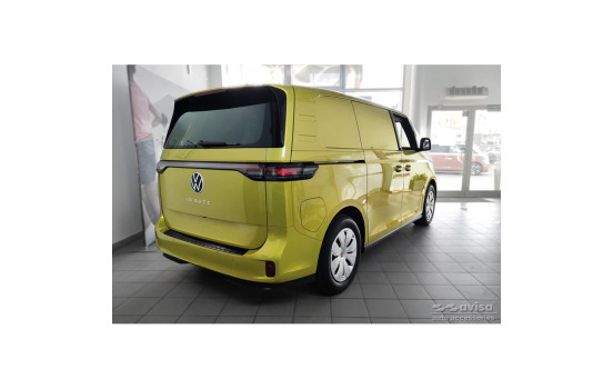 Black stainless steel bumper protector suitable for Volkswagen ID.Buzz 2022- 'Ribs', Image 5