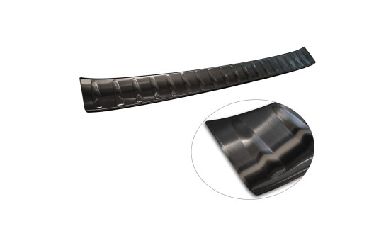 Black stainless steel bumper protector suitable for Volkswagen ID.Buzz 2022- 'Ribs', Image 6