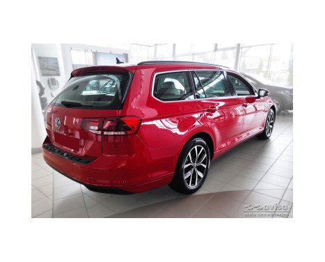 Black stainless steel bumper protector suitable for Volkswagen Passat Variant 2014-2019 & Facelift 2019- (i, Image 6