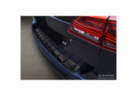 Black stainless steel bumper protector suitable for Volkswagen Sharan II & Seat Alhambra II 2010- 'STRONG E