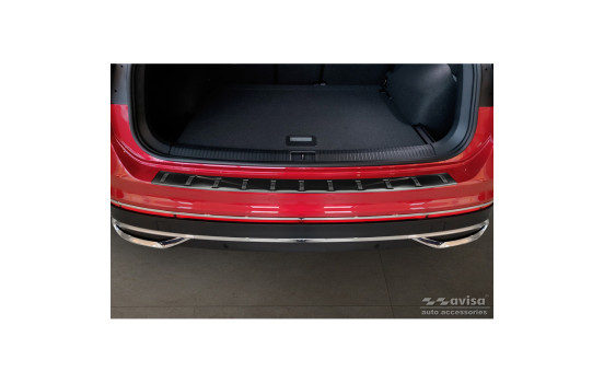 Black stainless steel bumper protector suitable for Volkswagen Tiguan II 2016-2020 & Facelift 2020- 'STRONG, Image 3