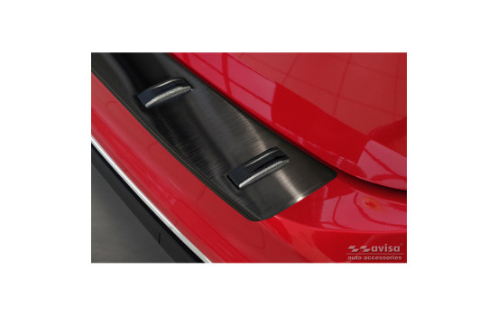 Black stainless steel bumper protector suitable for Volkswagen Tiguan II 2016-2020 & Facelift 2020- 'STRONG, Image 4