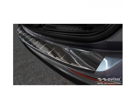 Black stainless steel bumper protector suitable for Volvo V60 II 2018- incl. Cross Country