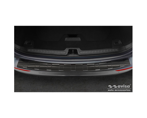 Black stainless steel bumper protector suitable for Volvo V60 II 2018- incl. Cross Country, Image 2