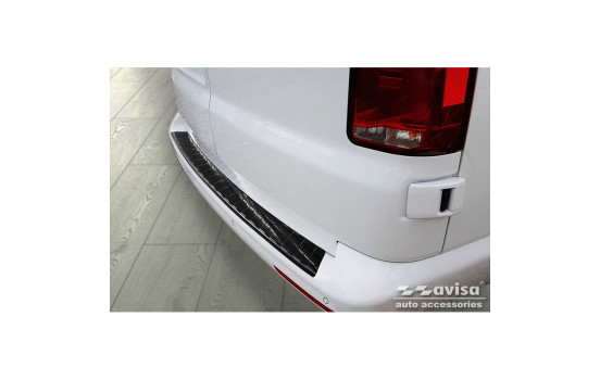 Black stainless steel bumper protector suitable for VW Transporter T5 2003-2015 (all) & T6 2015- / FL 2019, Image 3