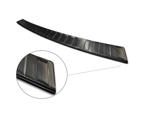 Black stainless steel bumper protector suitable for VW Transporter T5 2003-2015 (all) & T6 2015- / FL 2019, Image 5