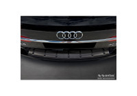 Black Stainless Steel Rear Bumper Protector Audi A6 (C8) Avant incl. S-Line 2023- 'STRONG EDITION'