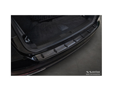 Black Stainless Steel Rear Bumper Protector Audi A6 (C8) Avant incl. S-Line 2023- 'STRONG EDITION', Image 2