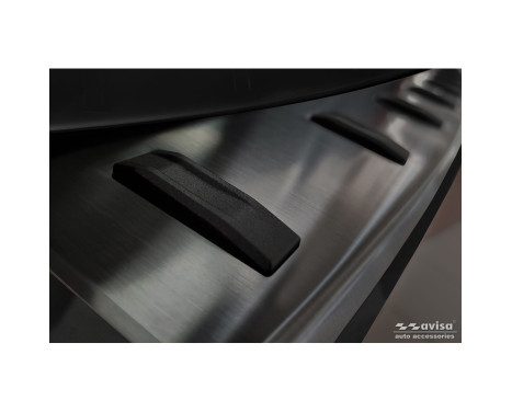 Black Stainless Steel Rear Bumper Protector Audi A6 (C8) Avant incl. S-Line 2023- 'STRONG EDITION', Image 3