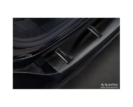 Black Stainless Steel Rear Bumper Protector Audi A6 (C8) Avant incl. S-Line 2023- 'STRONG EDITION', Image 4
