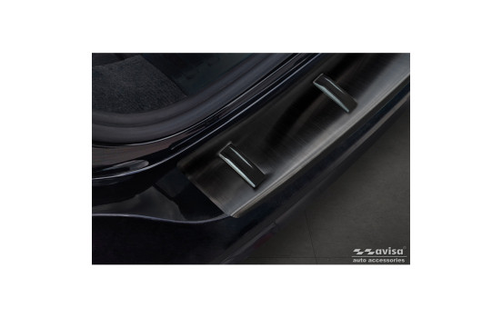 Black Stainless Steel Rear Bumper Protector Audi A6 (C8) Avant incl. S-Line 2023- 'STRONG EDITION', Image 4