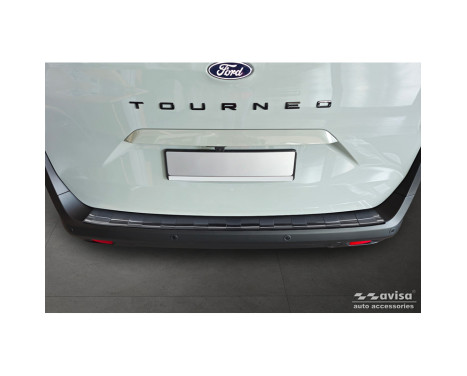 Black Stainless Steel Rear Bumper Protector Fits Ford Tourneo Courier II / Transit Courier II 2023-